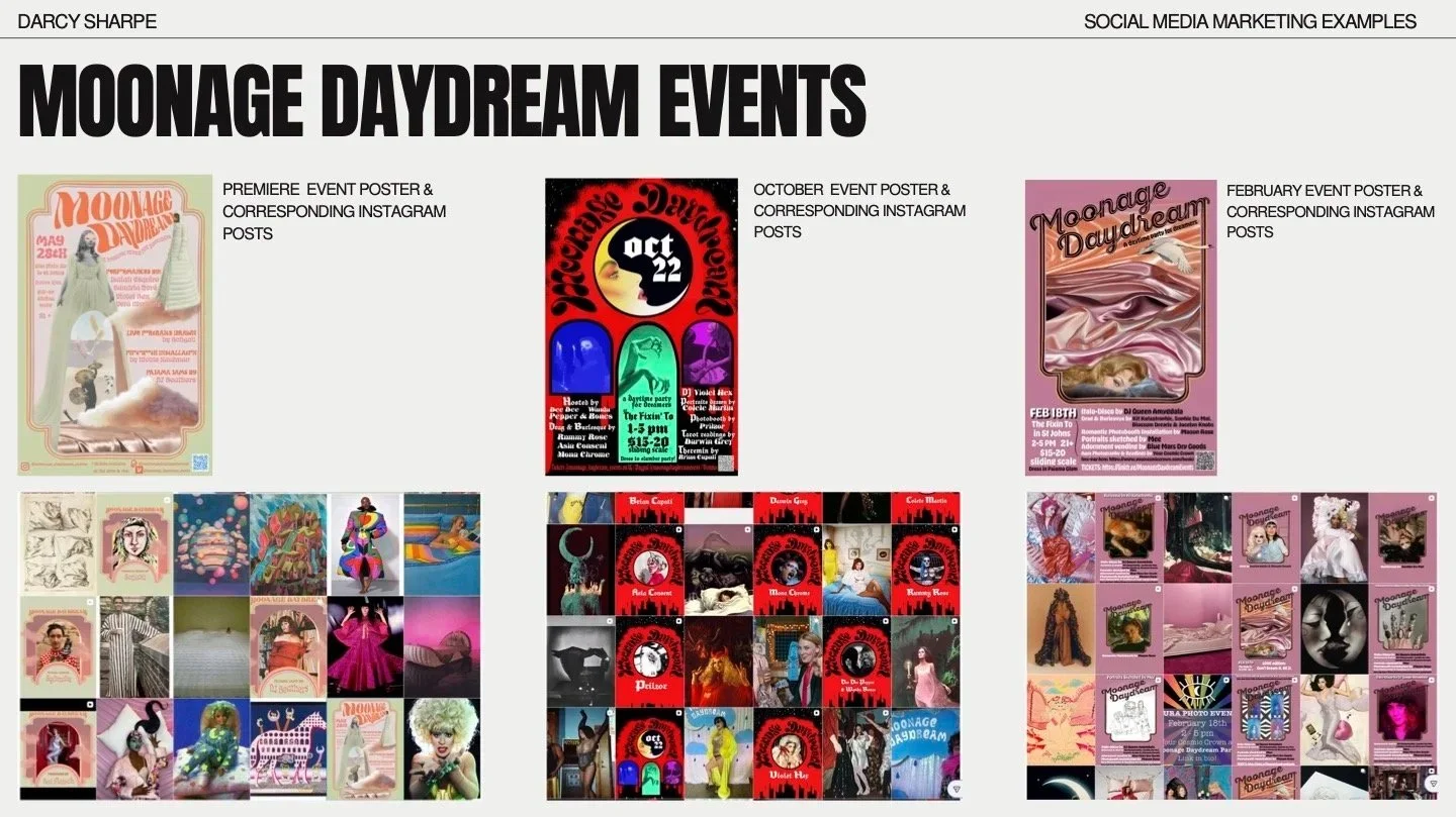 Event Marketing Example Moonage Daydream