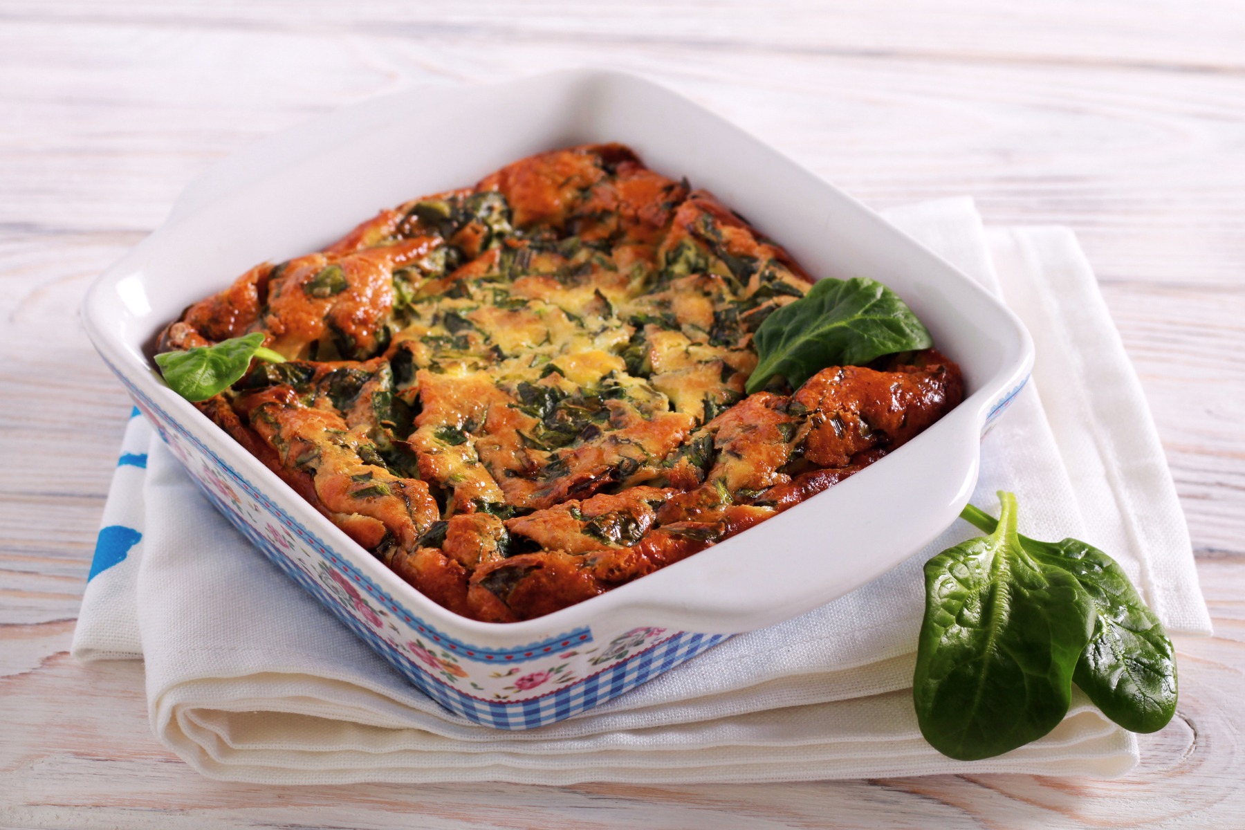 Quinoa &amp; Spinach Breakfast Casserole