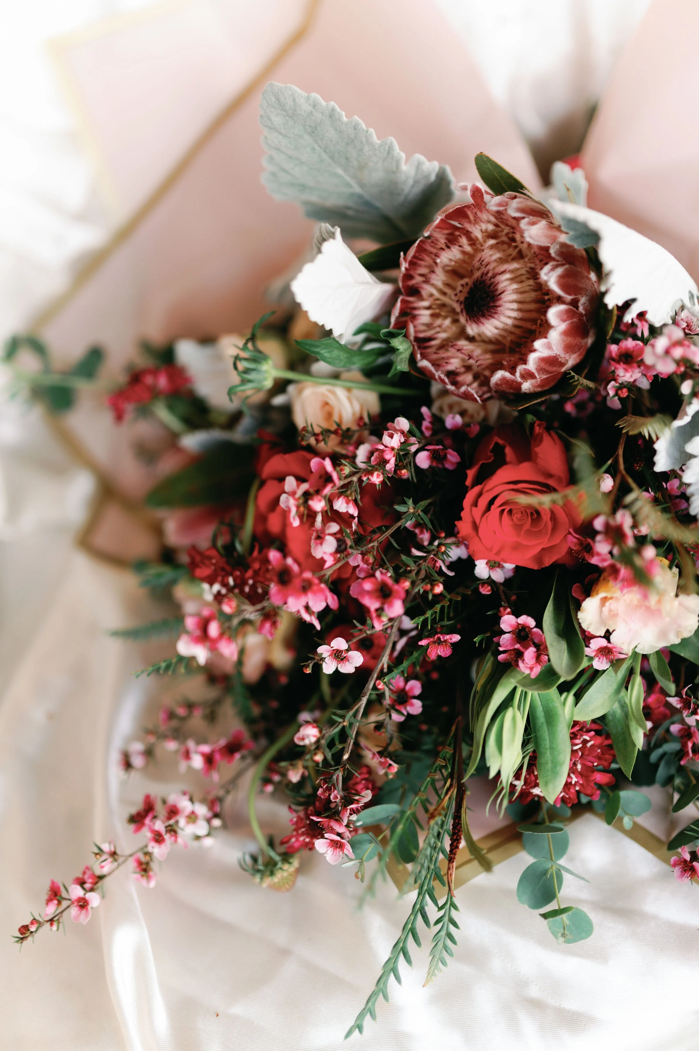 "Pretty in Pink" Protea Bouquet
