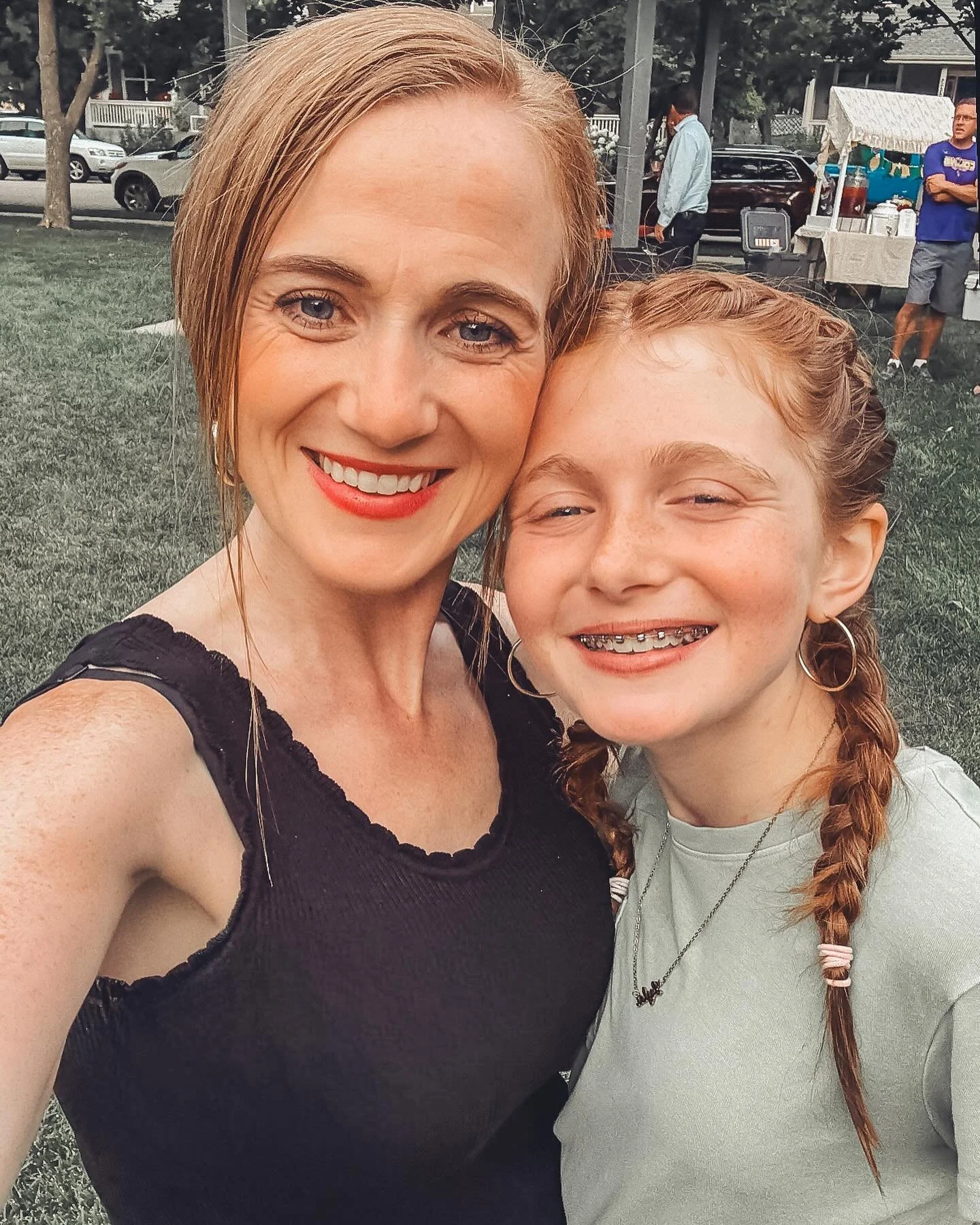 Time slow down. 😭 Posting this picture with permission from my beautiful girl. I can&rsquo;t believe she&rsquo;s almost a teenager!! I have been thinking about how incredibly pregnant I was with her 13 years ago and how much I was anticipating her a