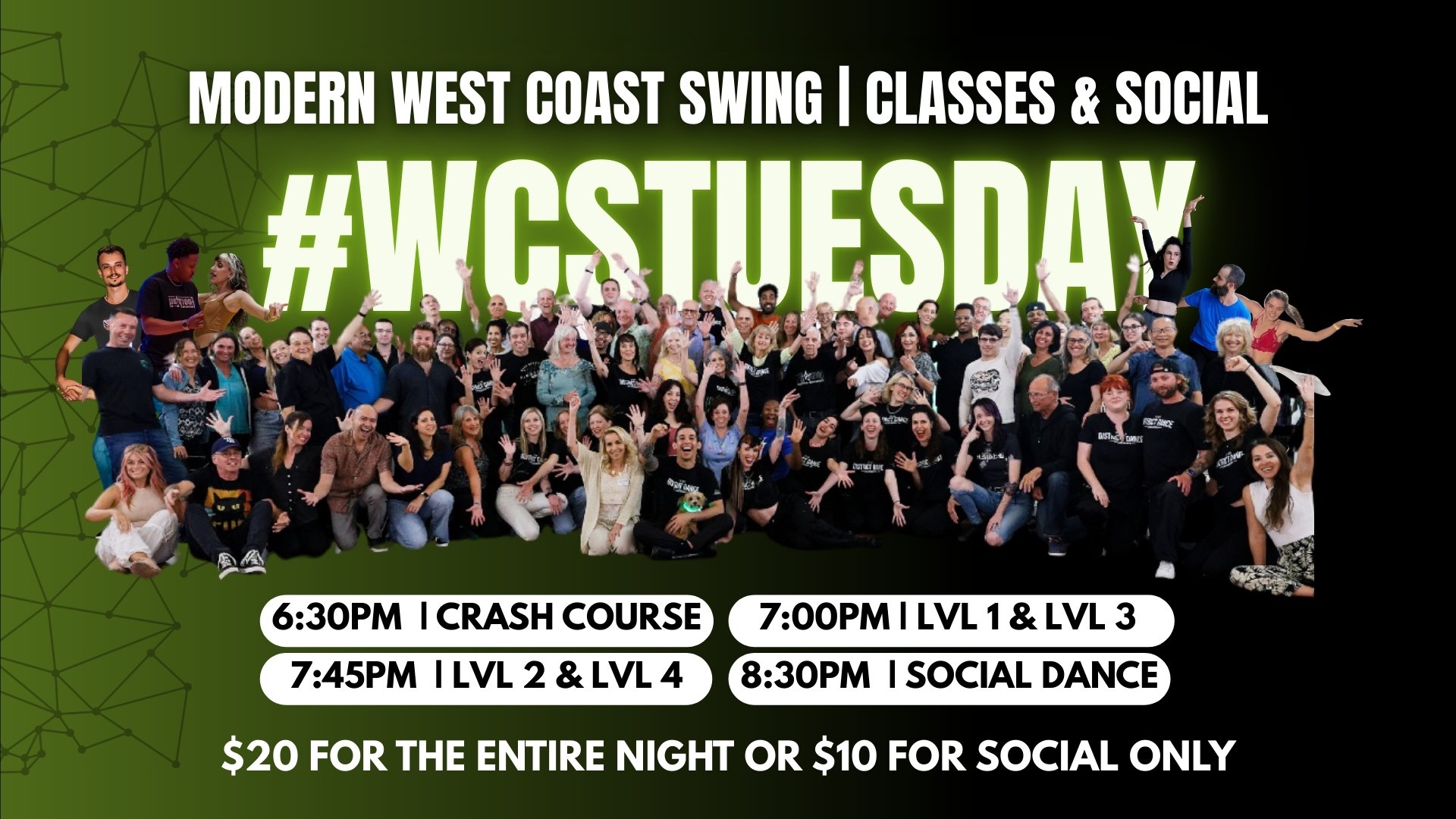 West Coast Swing Tuesday at District Dance Academy 