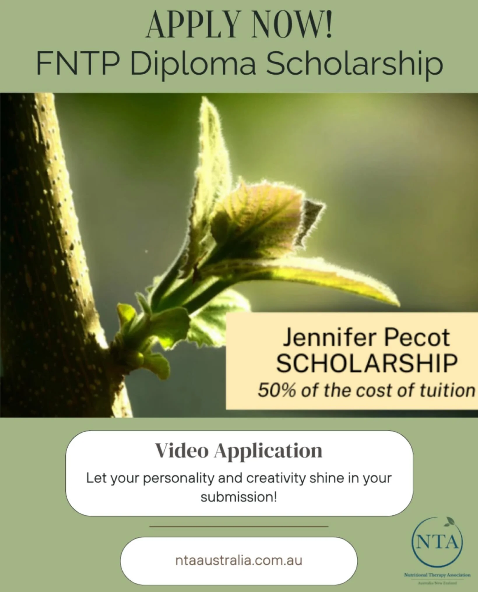 Did you know we offer a Scholarship?

To help towards tuition costs we have one scholarship available for the upcoming Feb 2026 class!

The scholarship prize is 50% of the cost of tuition for the Functional Nutritional Therapy Practitioner Diploma.

