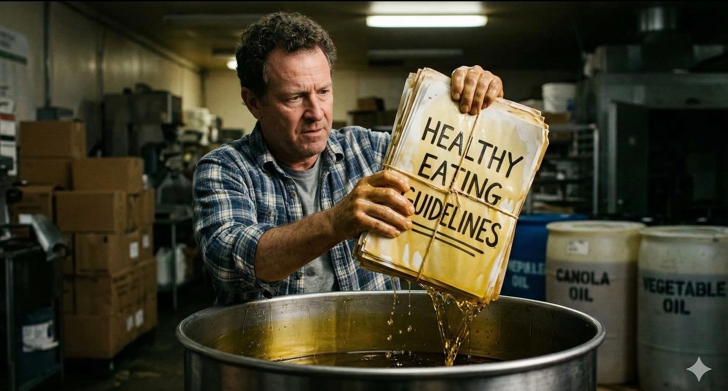 &ldquo;The current media push (to justify Industrial Seed Oils) is not a reflection of cutting-edge science. 

It is the sound of an outdated, panicked paradigm frantically trying to secure its place in the guidelines before the public fully wakes up