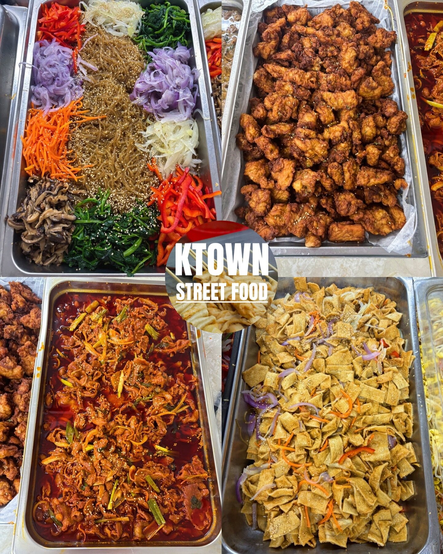 Street foods of Korea in one place🔥 Which one are you trying first?
#KTownStreetFoodMarket 

For catering DM or call (469) 900-8019
________________________
🍢 TtuckBokki / Kalguksu / bibimbap / kimbap / ramyun
📌 4109 TX-121, Carrollton TX 75010
⏰ 