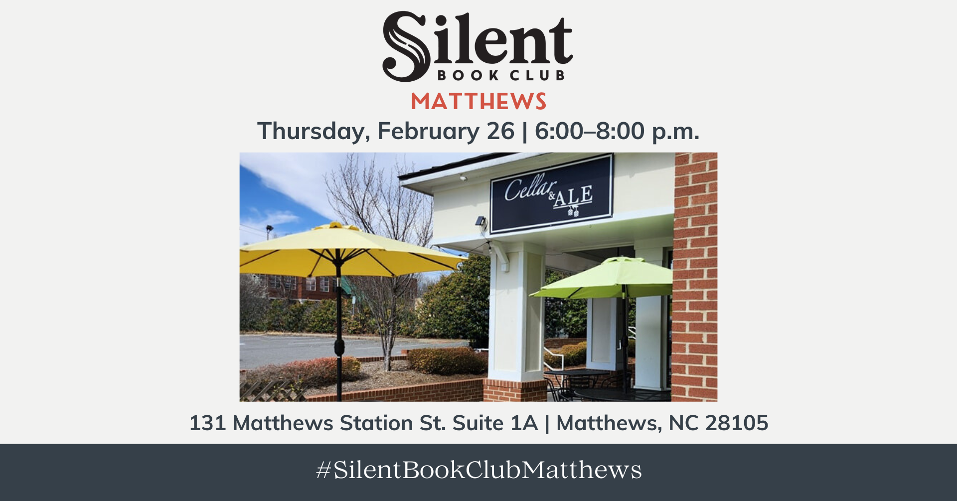 Silent Book Club Matthews February Meeting