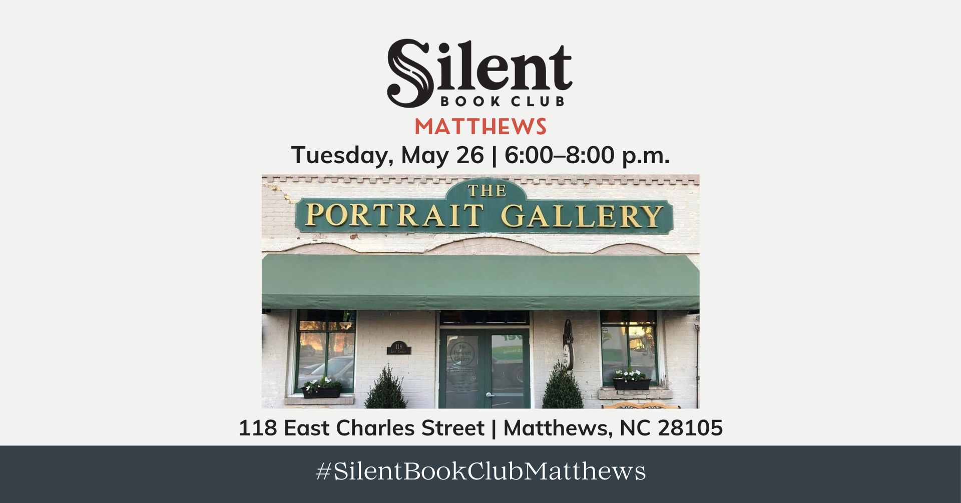 Silent Book Club Matthews May Meeting