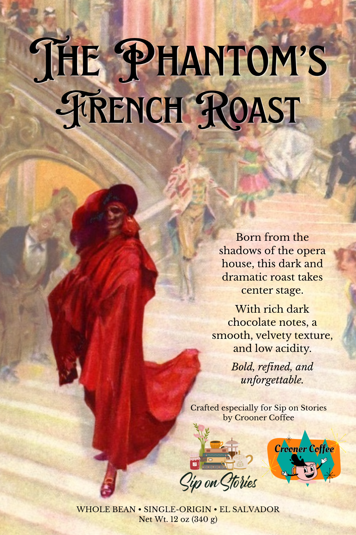 The Phantom's French Roast coffee label (4 x 6 in).png
