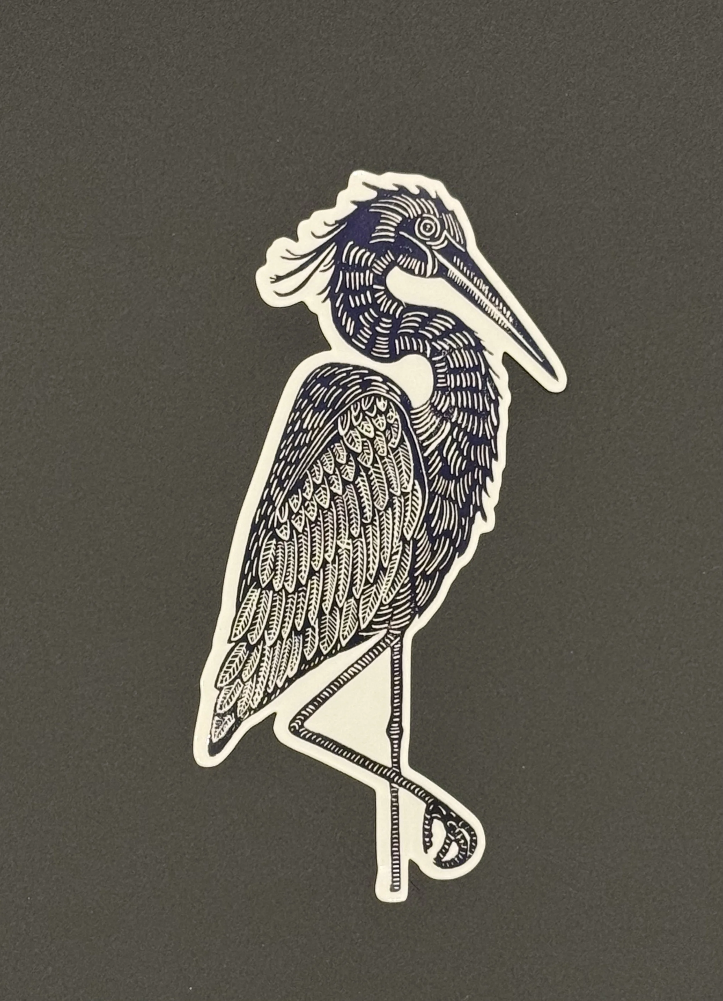 Great Blue Heron Large Sticker