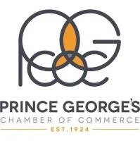 Prince George's Chamber of Commerce logo with interconnected circles and text indicating establishment in 1924.