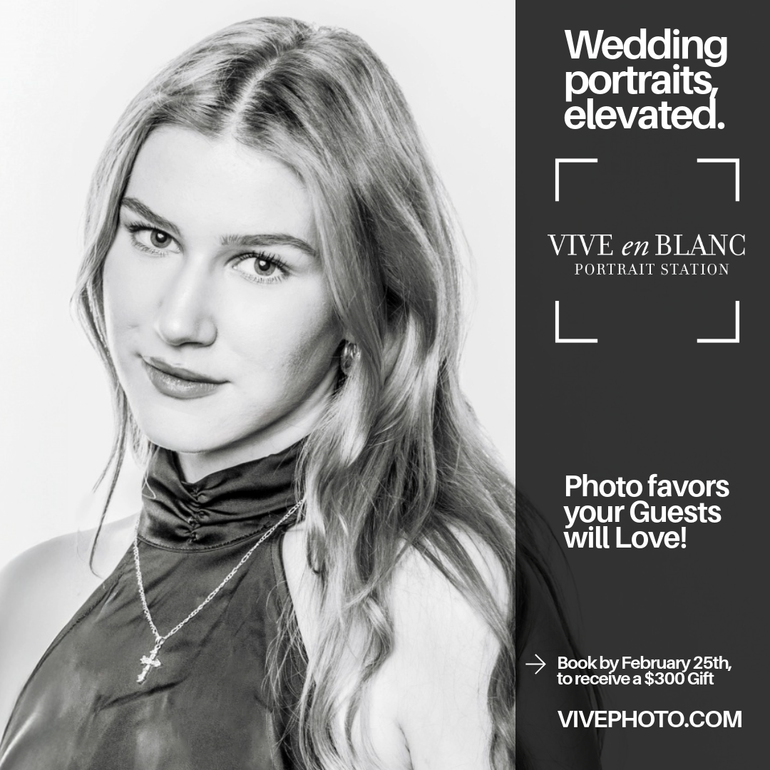 Vive en Blanc, Portrait Station, Wedding, Photo Booth