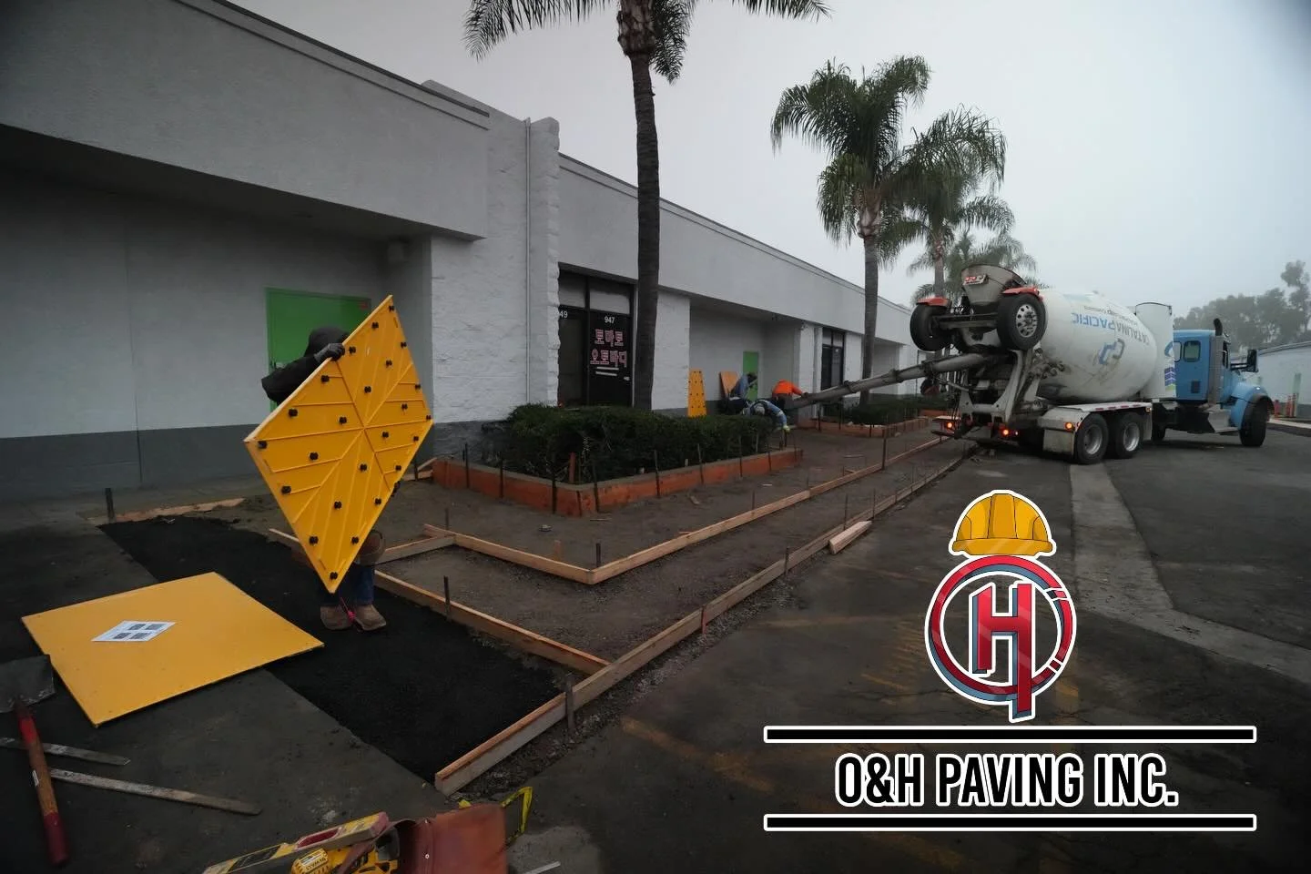 2nd Row of Truncated Dome Install ♿️📐 (Walnut, CA)