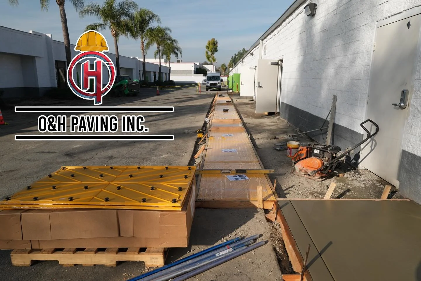 1st Row of Truncated Dome Cast-In Installed (Walnut,CA) ♿️📐