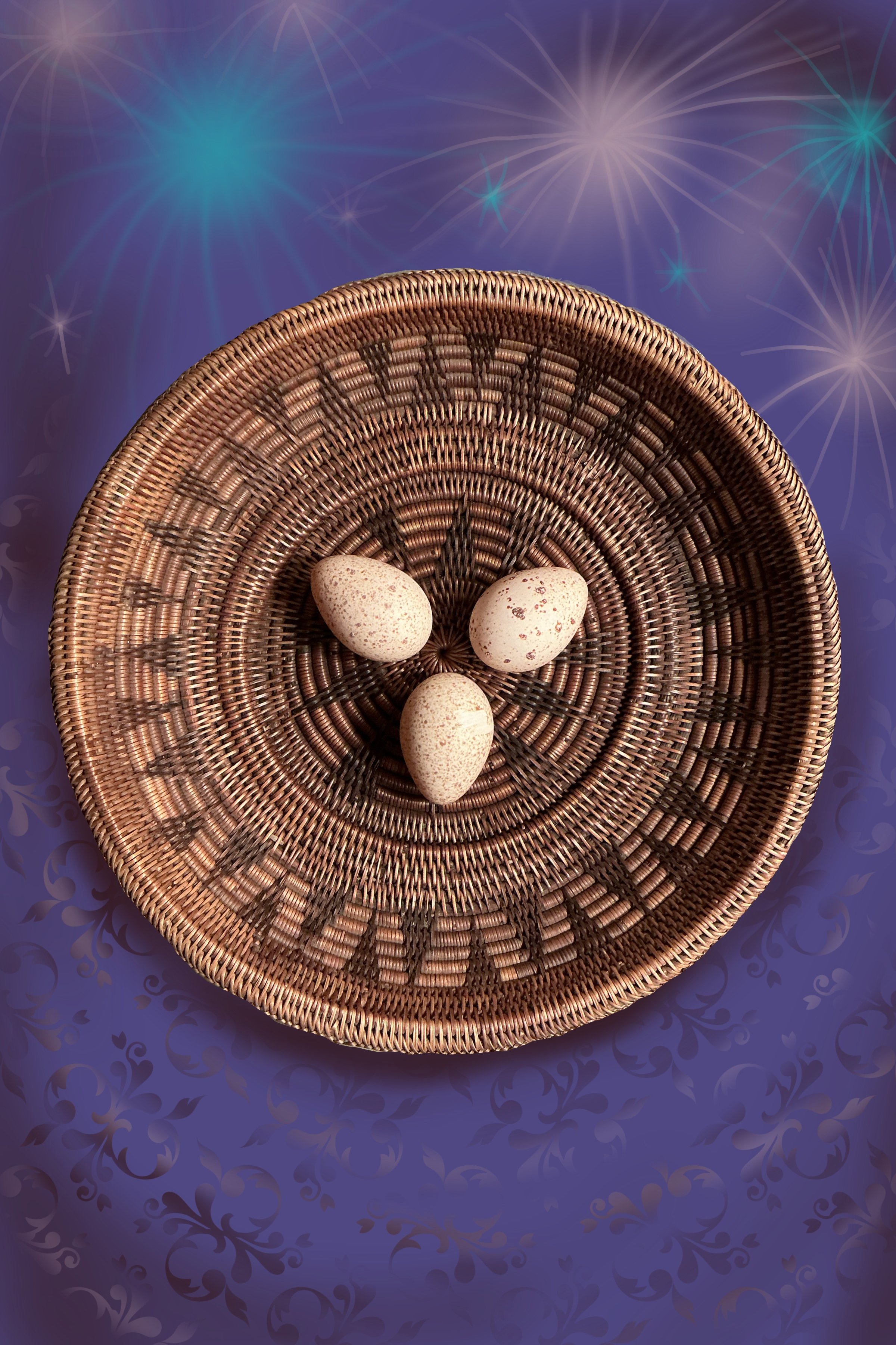 Heritage turkey egg art card