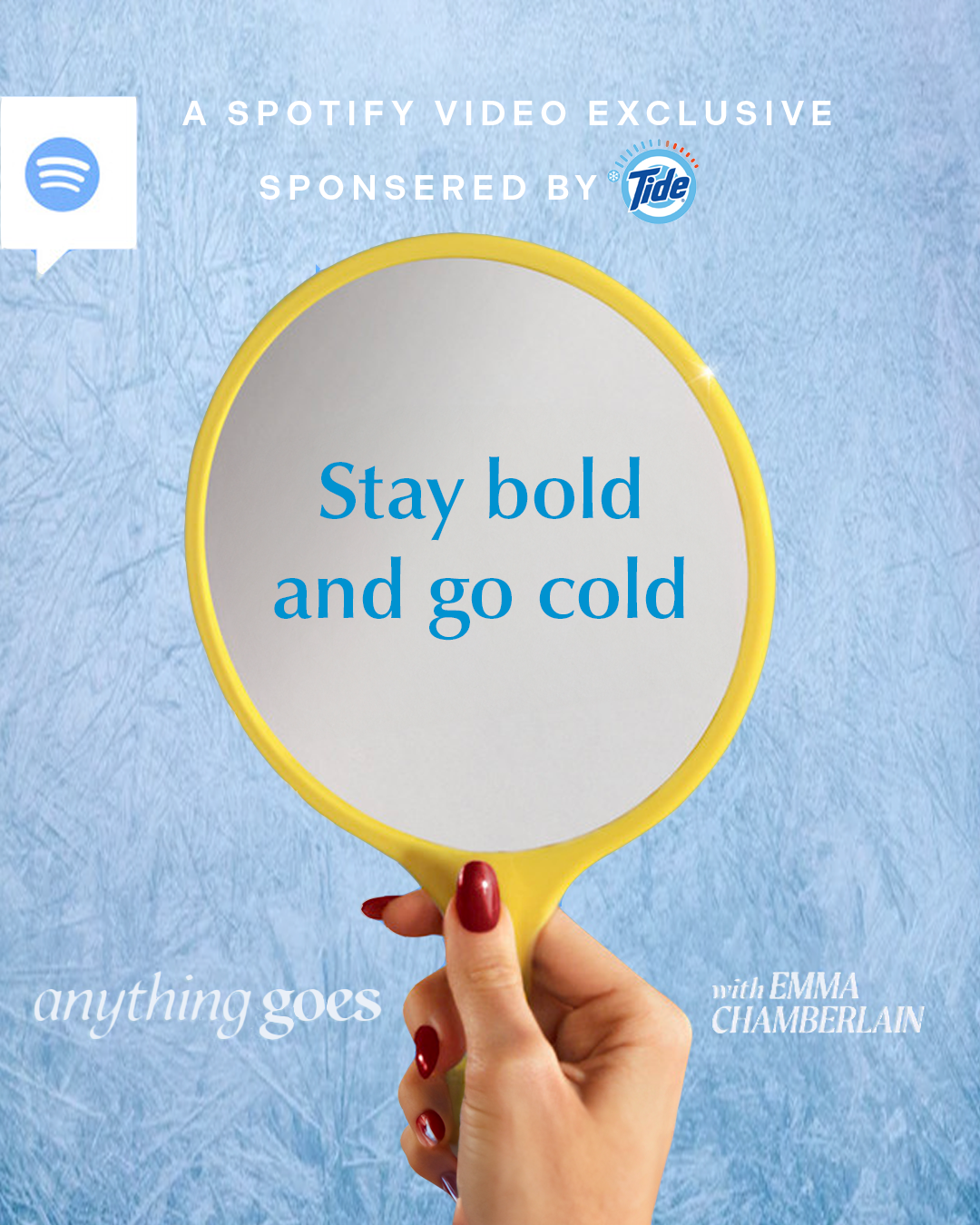 Spotify campaign visuals showing how Tide could connect with Gen Z through subtle, story-driven creator partnerships.