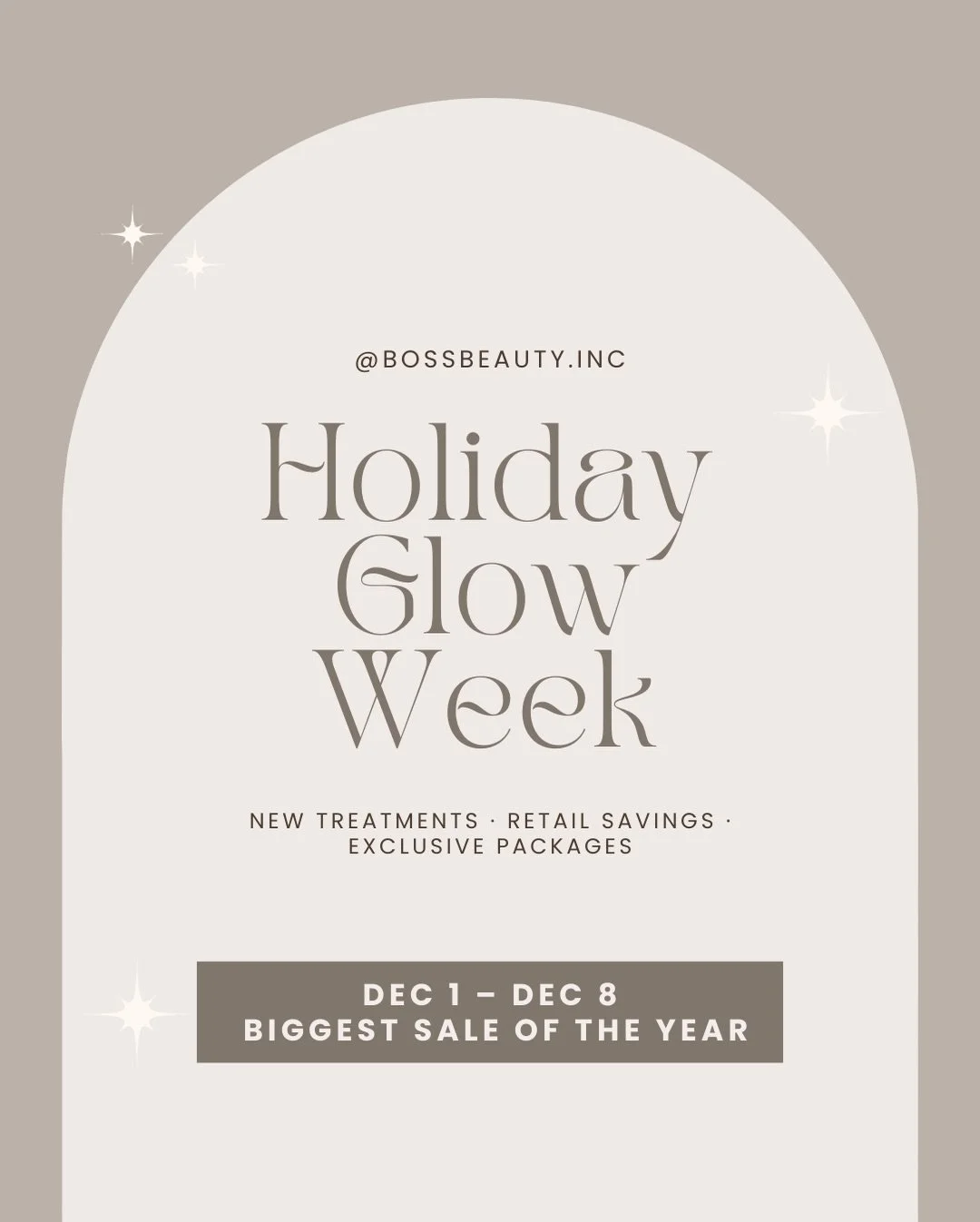 ✨ The wait is finally over&mdash; Holiday Glow Week is here! ✨

Thank you all for your patience and excitement 🥹🖤 Every year, this event is my way of giving back to the clients who&rsquo;ve supported me and trusted me with their skin journey.

From