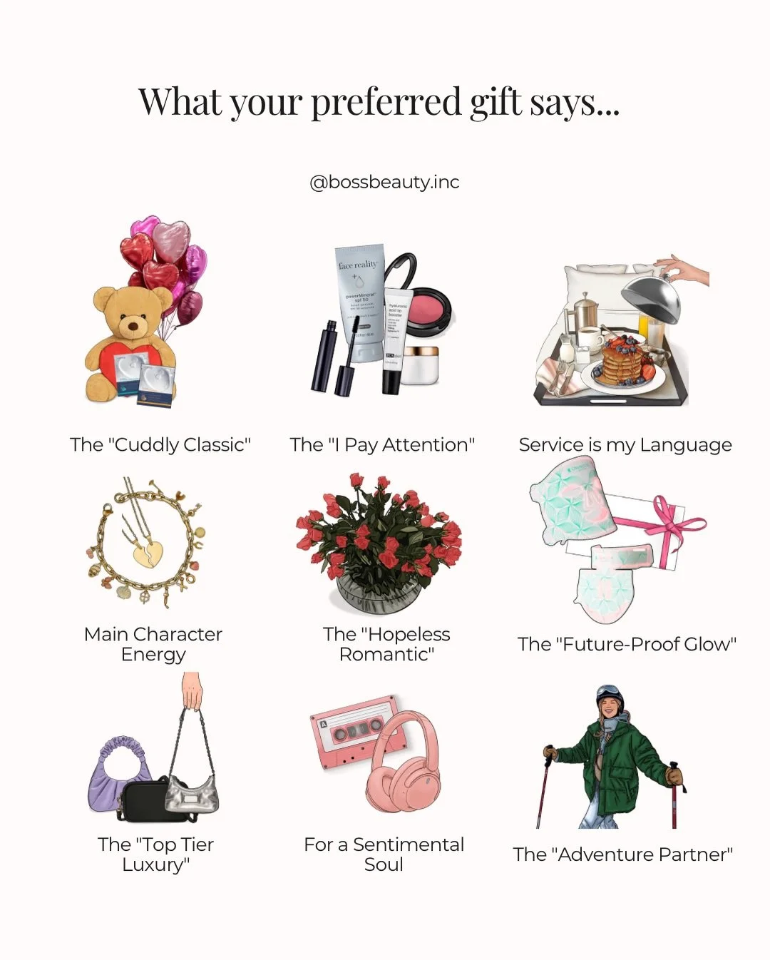 Your Valentine&rsquo;s gift choice says more about your skin goals than you think&hellip; 💌✨

Are you the Cuddly Classic, the Main Character glow-getter, or the Future-Proof Glow type?
Because the best gift will always be the one that makes you feel