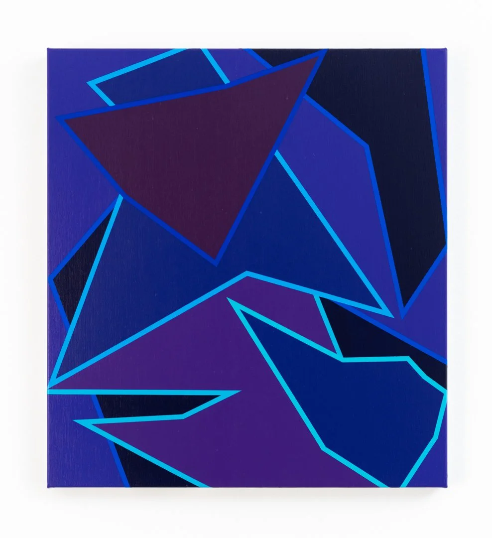 Congo. Acrylic on linen, 56cm x 51cm / 22in x 20in