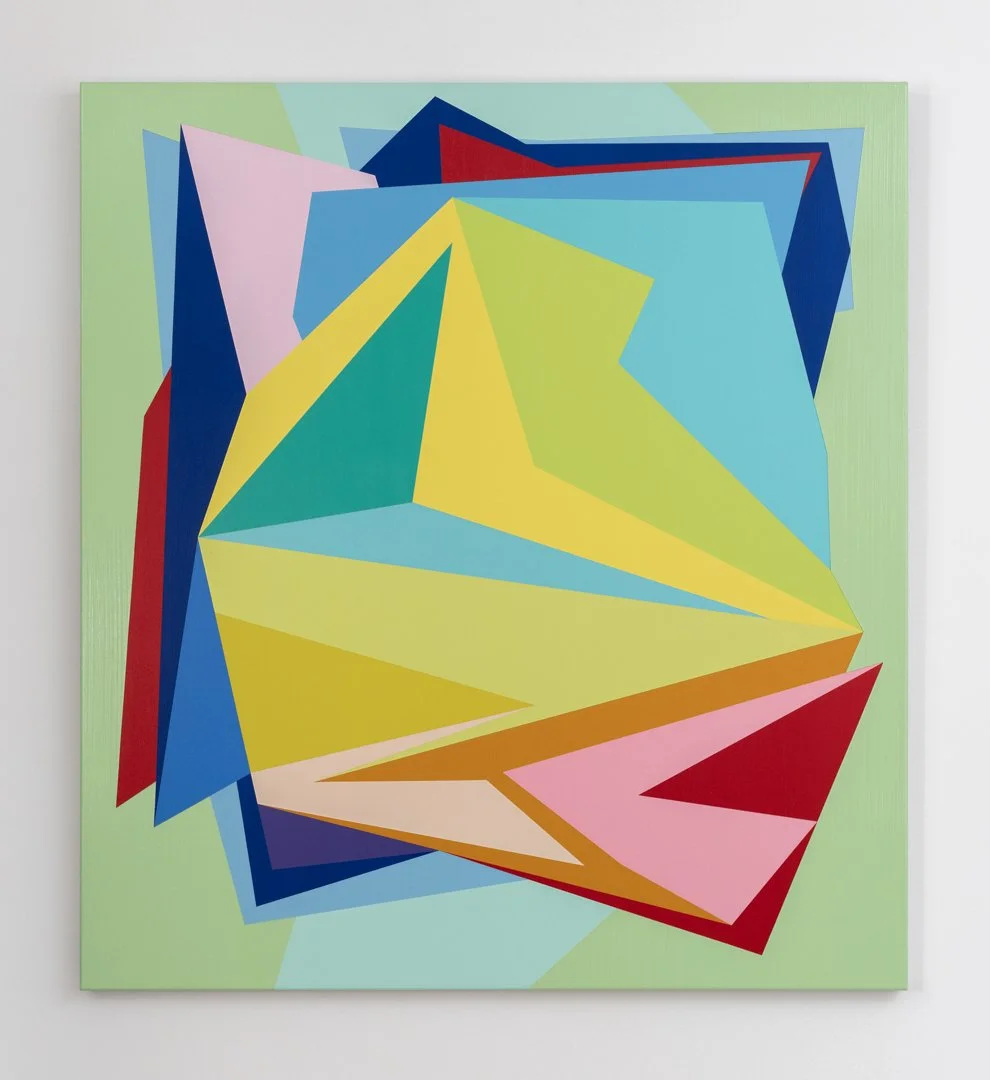 Lithinia. Acrylic on linen, 117cm x 107cm / 46in x 42in