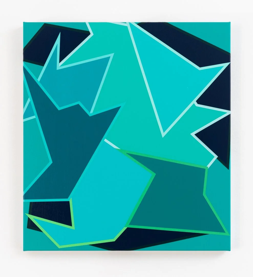 Bayou. Acrylic on linen, 56cm x 51cm / 22in x 20in