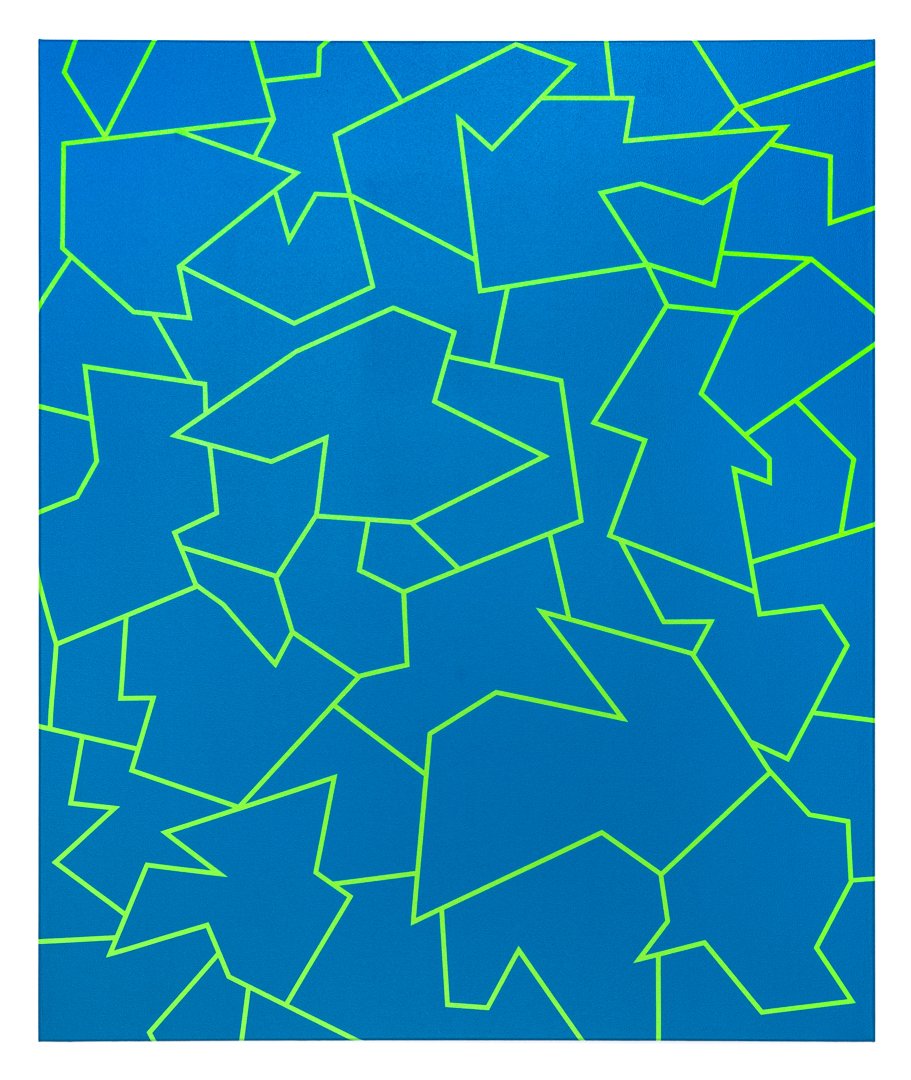 Untitled (yet to be titled). Acrylic on linen, 122cm x 102cm / 48in x 40in