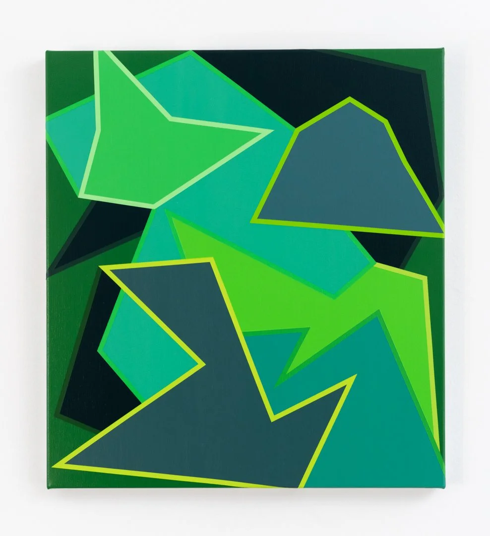 Gaia. Acrylic on linen, 56cm x 51cm / 22in x 20in