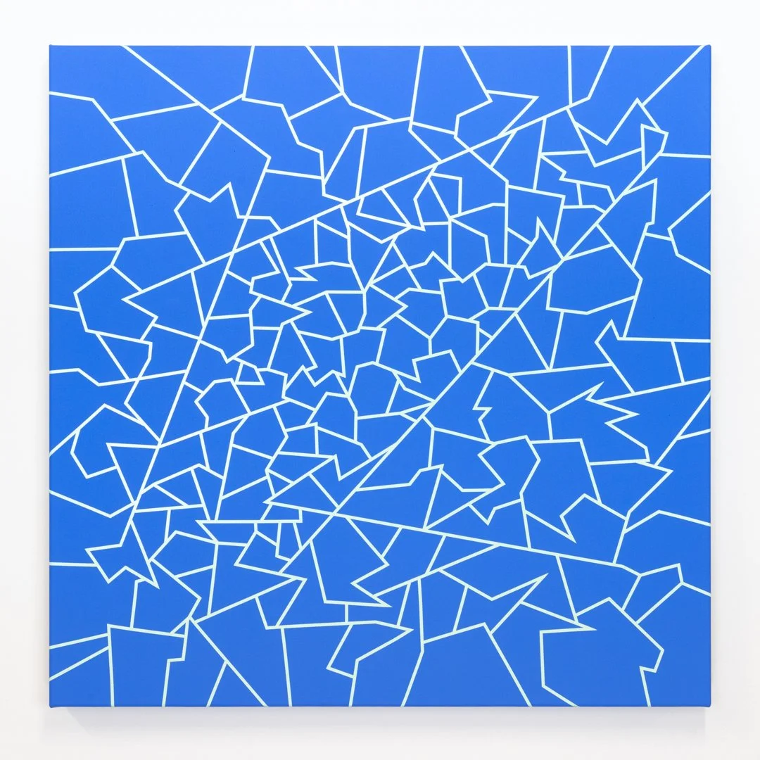 Untitled (yet to be titled). Acrylic on linen, 66cm x 66cm / 26in x 26in