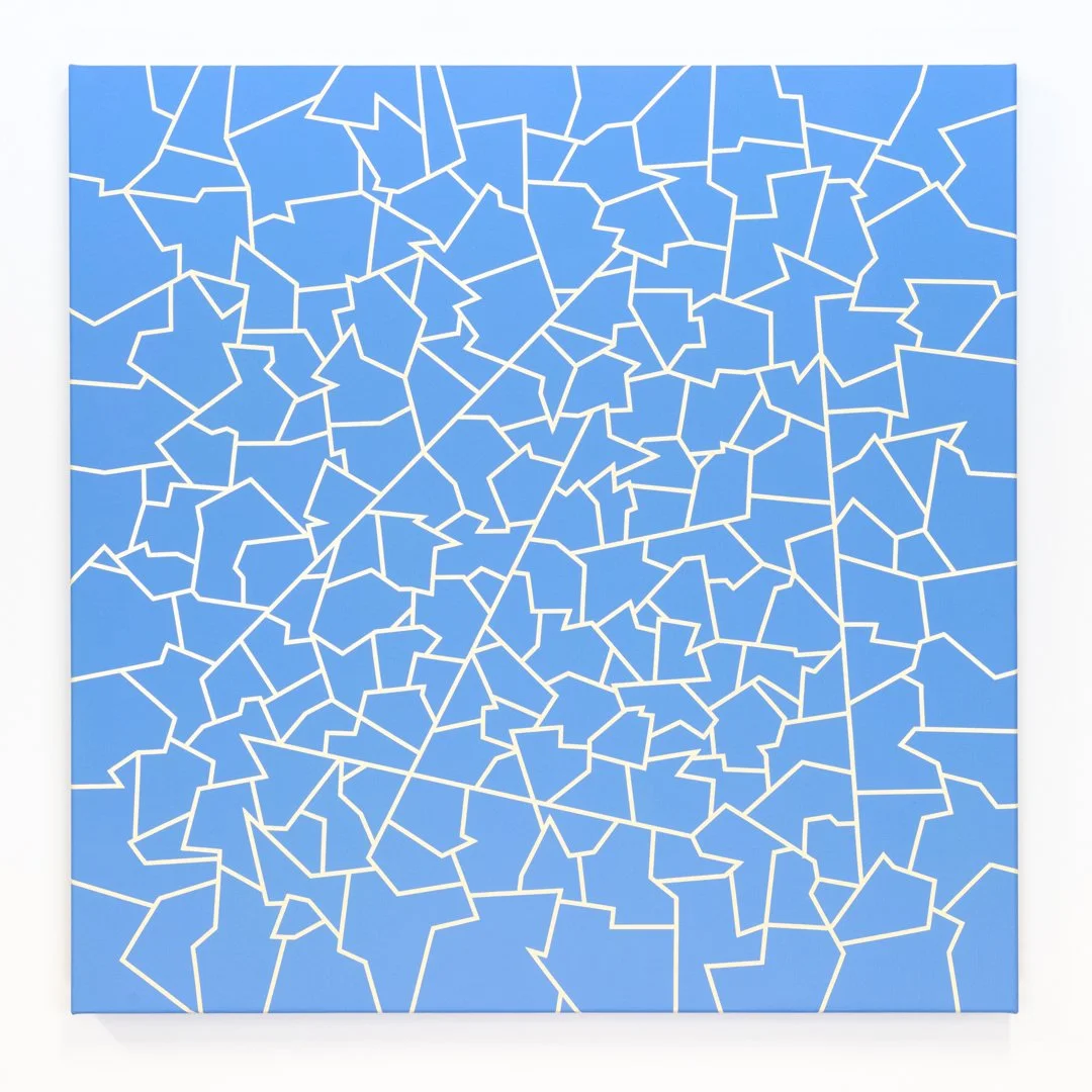 Untitled (yet to be titled). Acrylic on linen, 66cm x 66cm / 26in x 26in