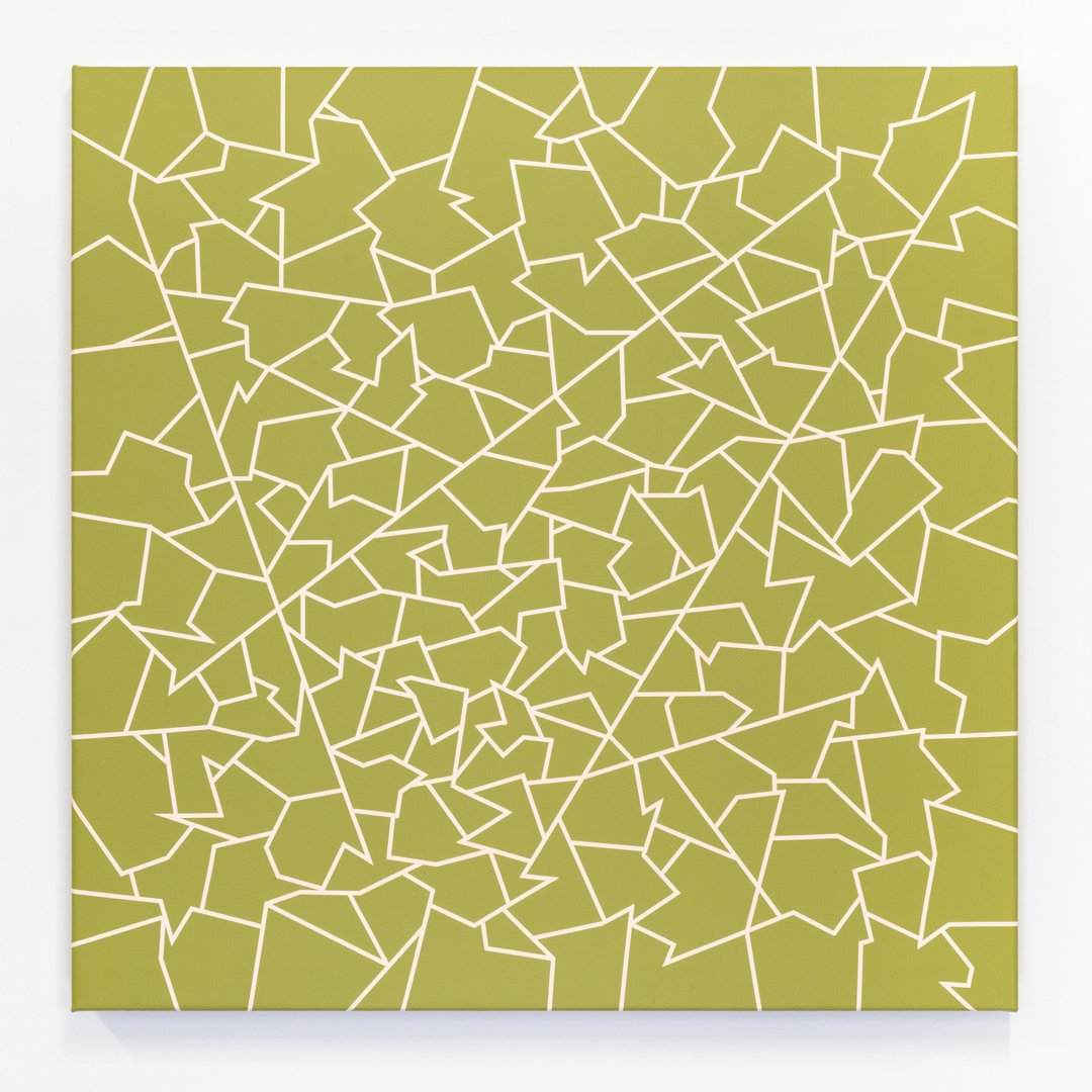 Untitled (yet to be titled). Acrylic on linen, 66cm x 66cm / 26in x 26in