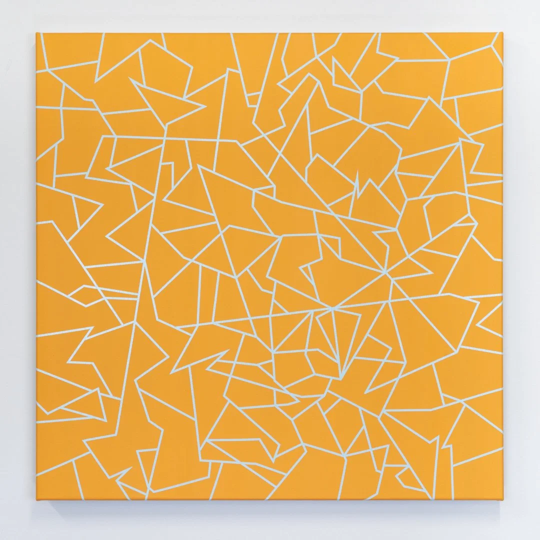 Untitled (yet to be titled). Acrylic on linen, 66cm x 66cm / 26in x 26in