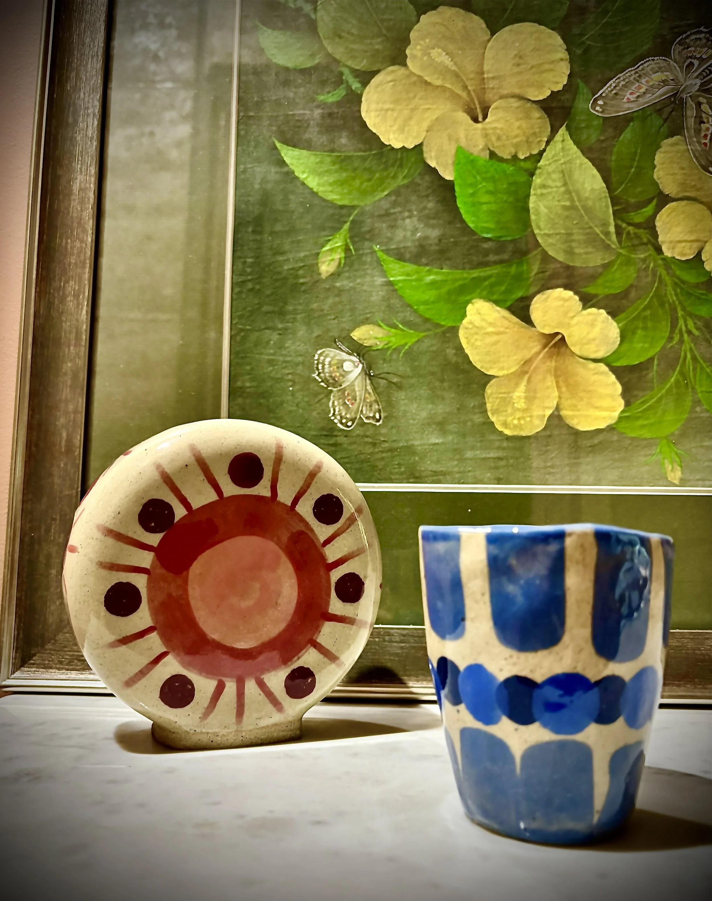 Vase, tumbler and painting.jpg
