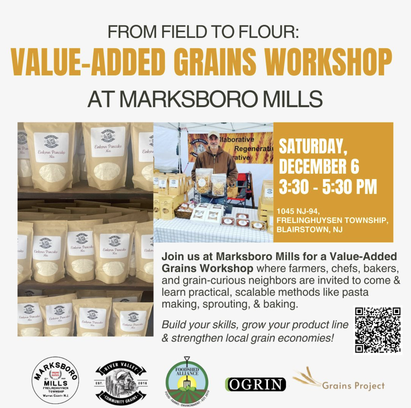 VALUE ADDED GRAINS WORKSHOP