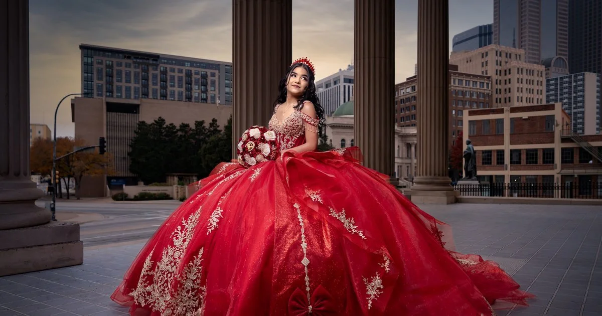 Red Quinceañera Dress Rental in Dallas-Fort Worth