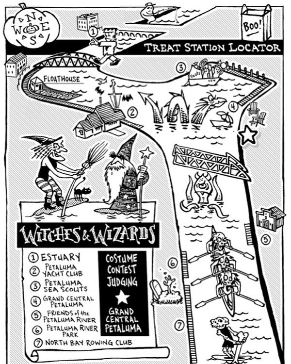 Come out to the fifth annual Witches and Wizards paddle on the Petaluma River tomorrow, 10/26. Stop by Friends&rsquo; &lsquo;Little Dock of Horrors&rsquo; for a treat if you dare!
.
.
#witchesandwizardspaddle #petalumariver #halloween #sonomacountyha
