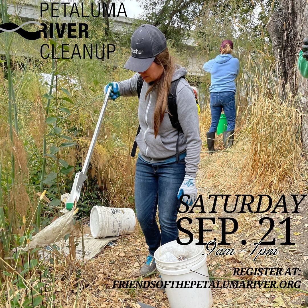 Sign up today to join Friends at the annual Fall Petaluma River Cleanup this Saturday, Sept. 21st.
We&rsquo;re gathering at Steamer Landing Park for this family-friendly event. Volunteers will be treated to a BBQ with a raffle and live music afterwar