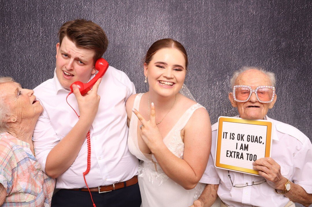 Can we just take a moment to appreciate these absolute legends? Grandma and Grandpa, rocking it at 90 years old and proving that a little bit of photo booth fun makes every celebration even sweeter!

We've said it before and we'll say it again &ndash