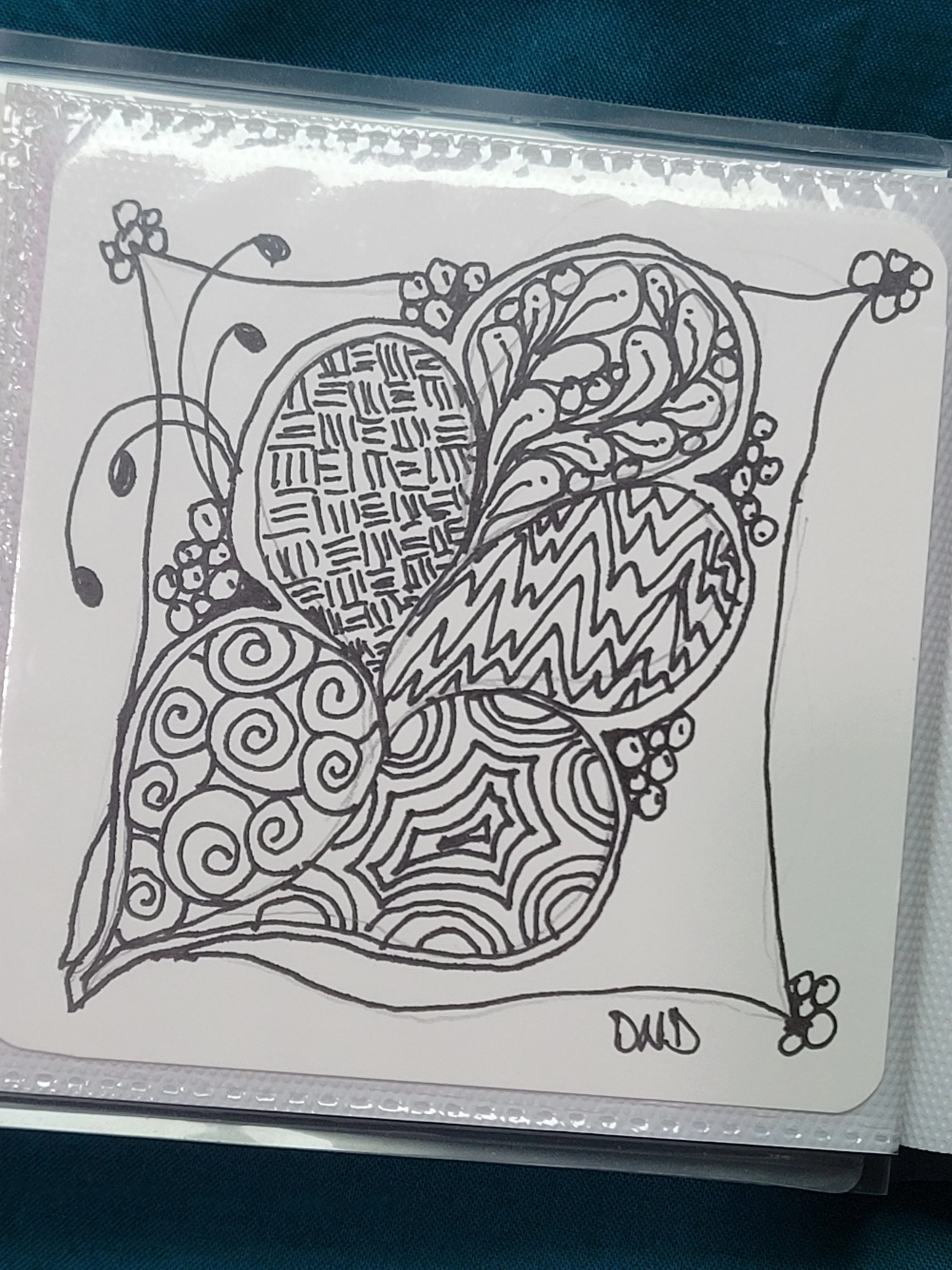 4 x 4 Tile Drawing with Pen