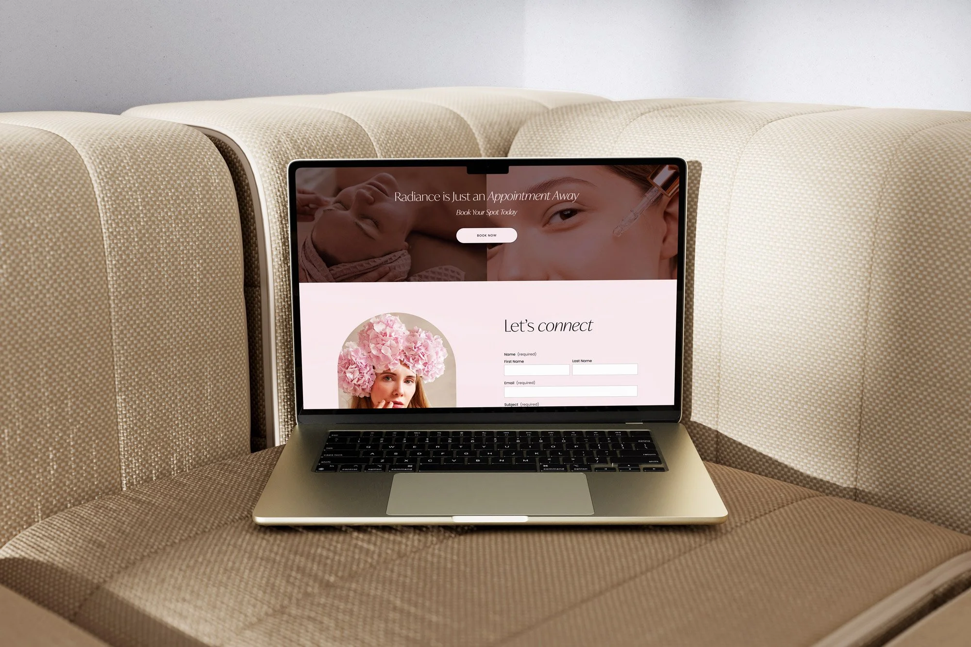 Squarespace website for estheticians