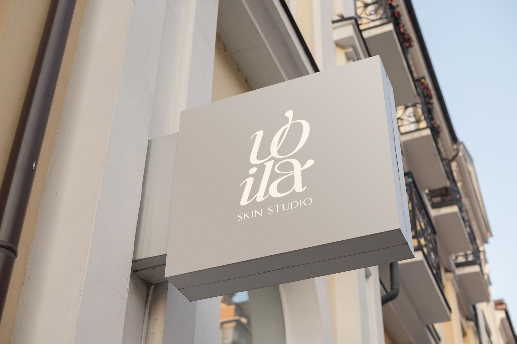 sign for skin care studio