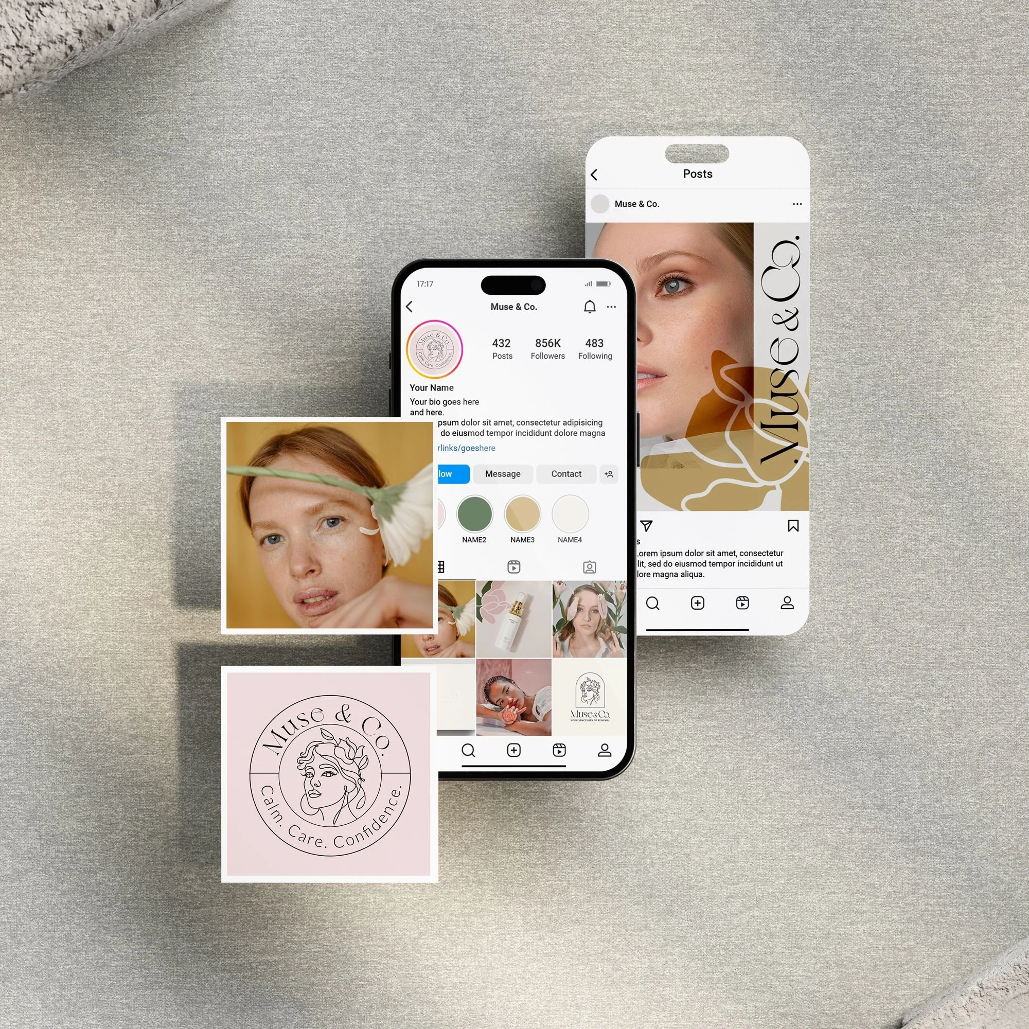 social media design for spa center