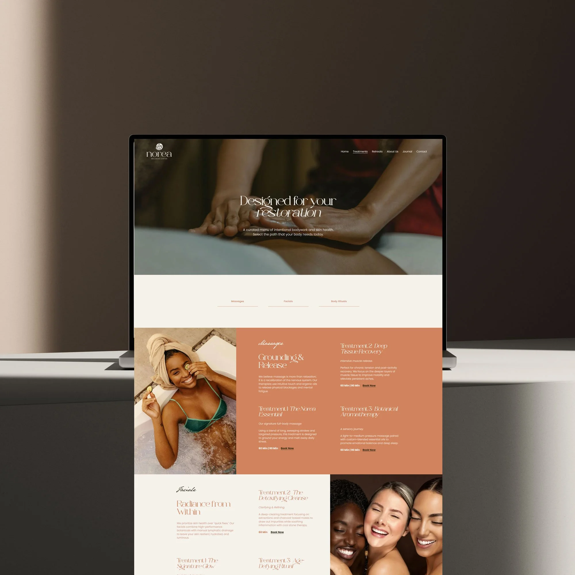 squarespace template for for wellness brands