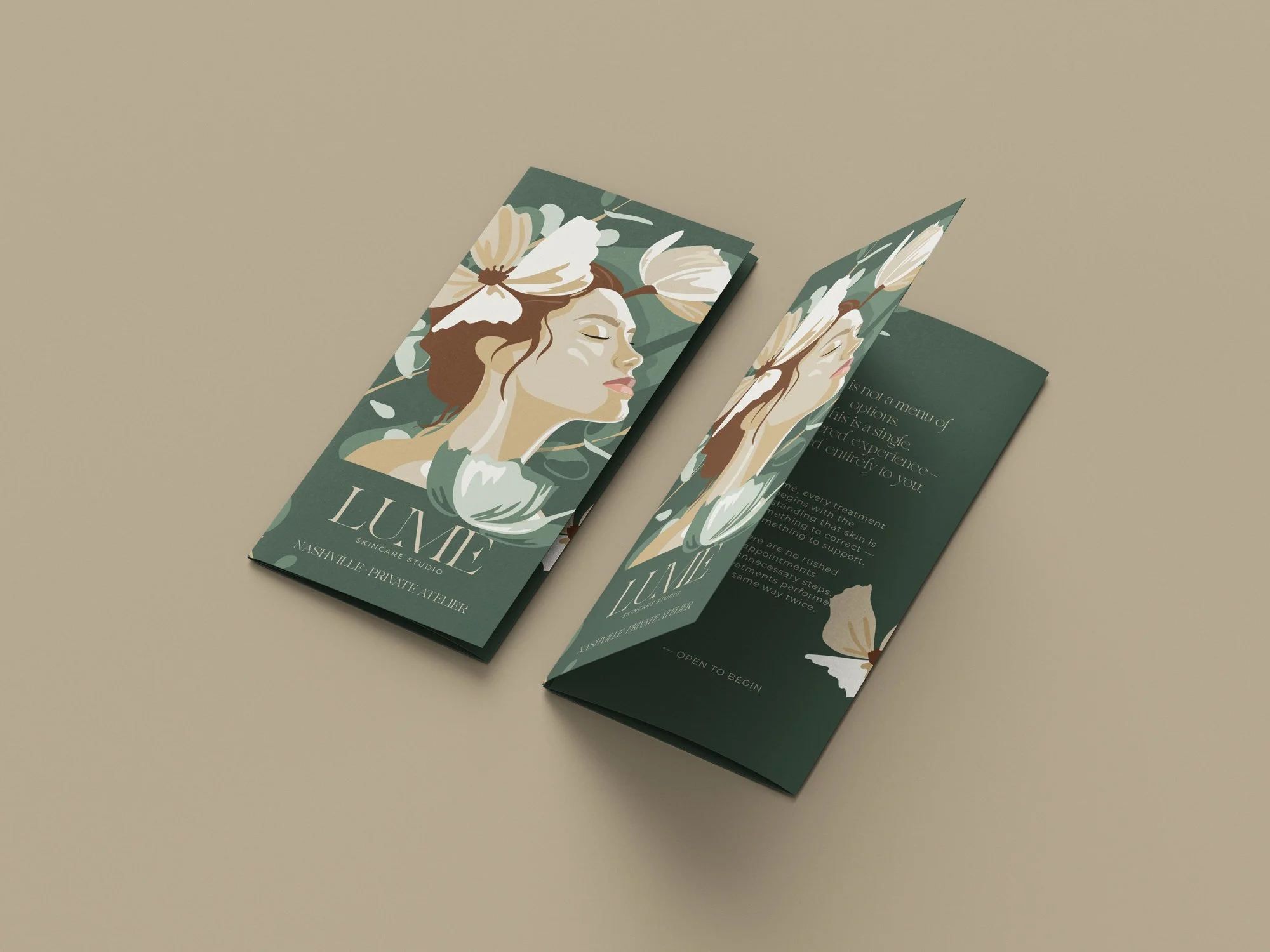 service flyer for skincare studio