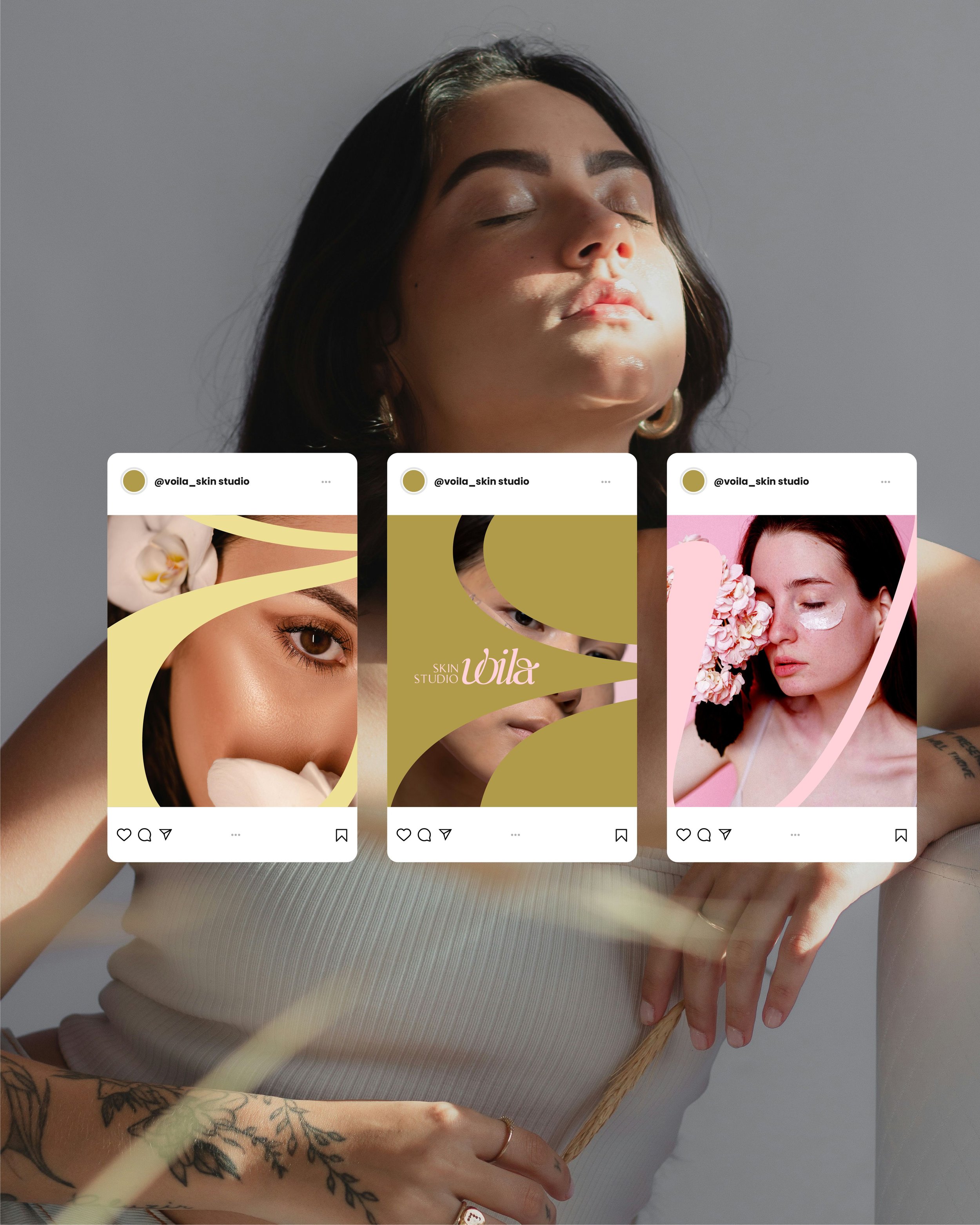 social media images for skin studio
