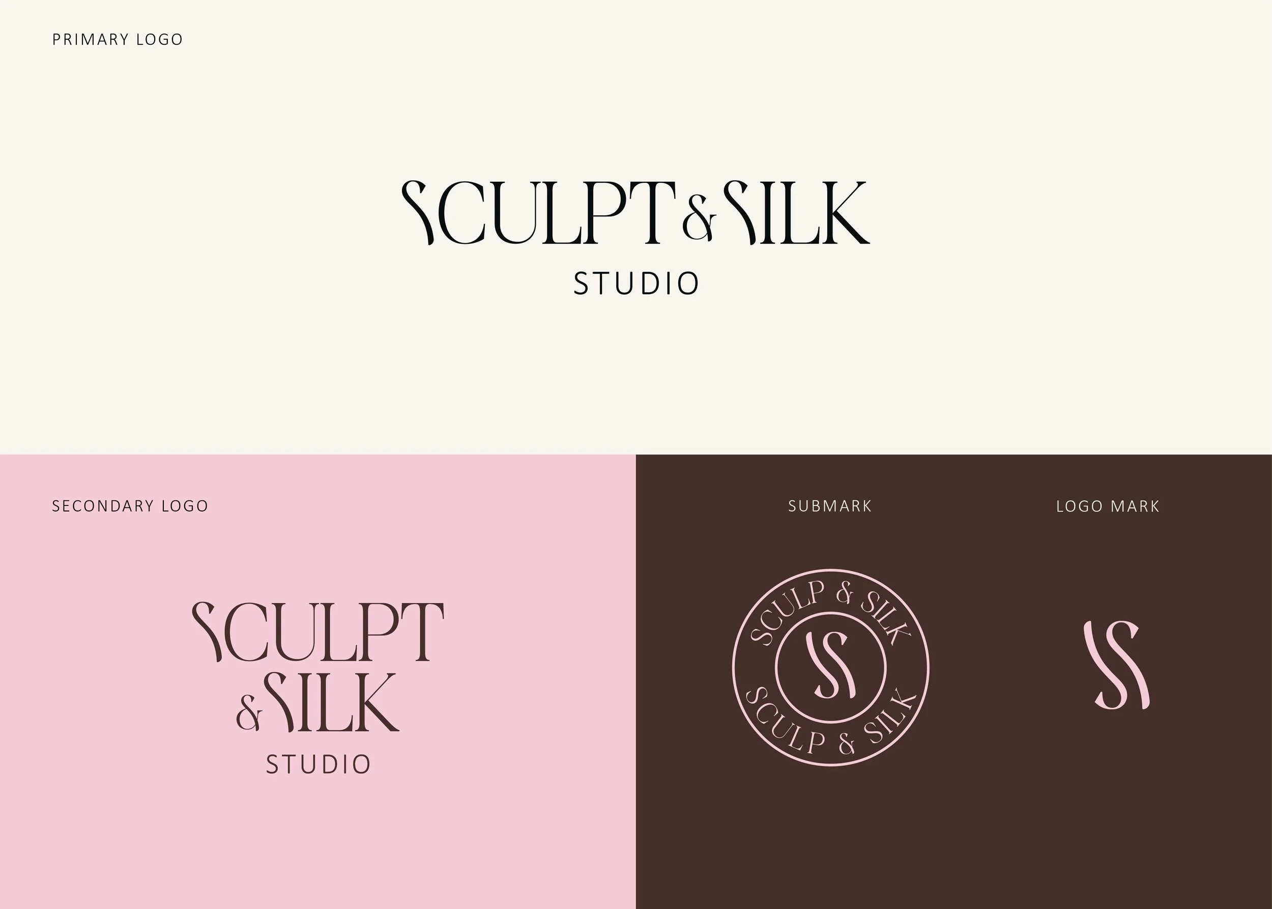 Sculpt & Silk logo package