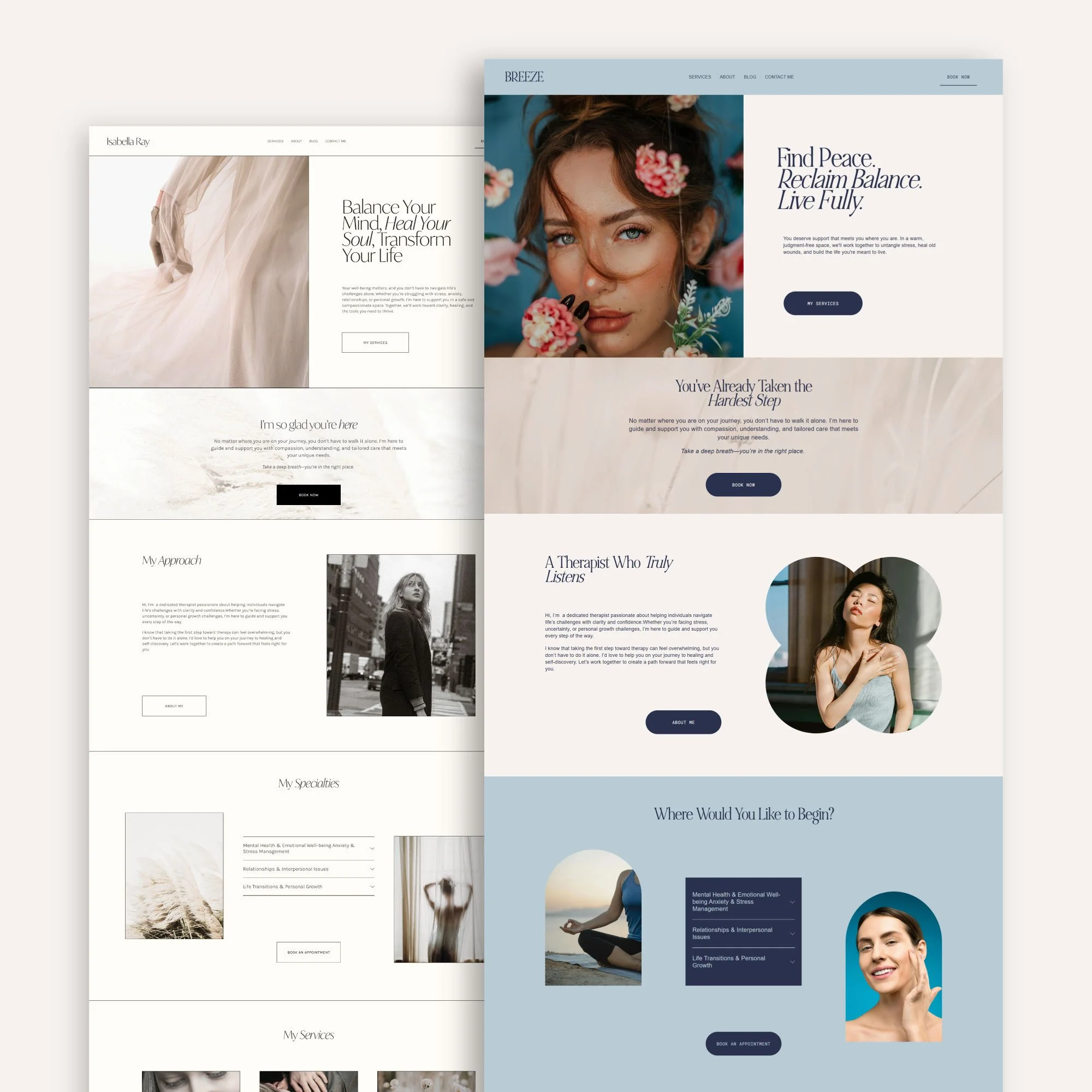 web design for beauty founders