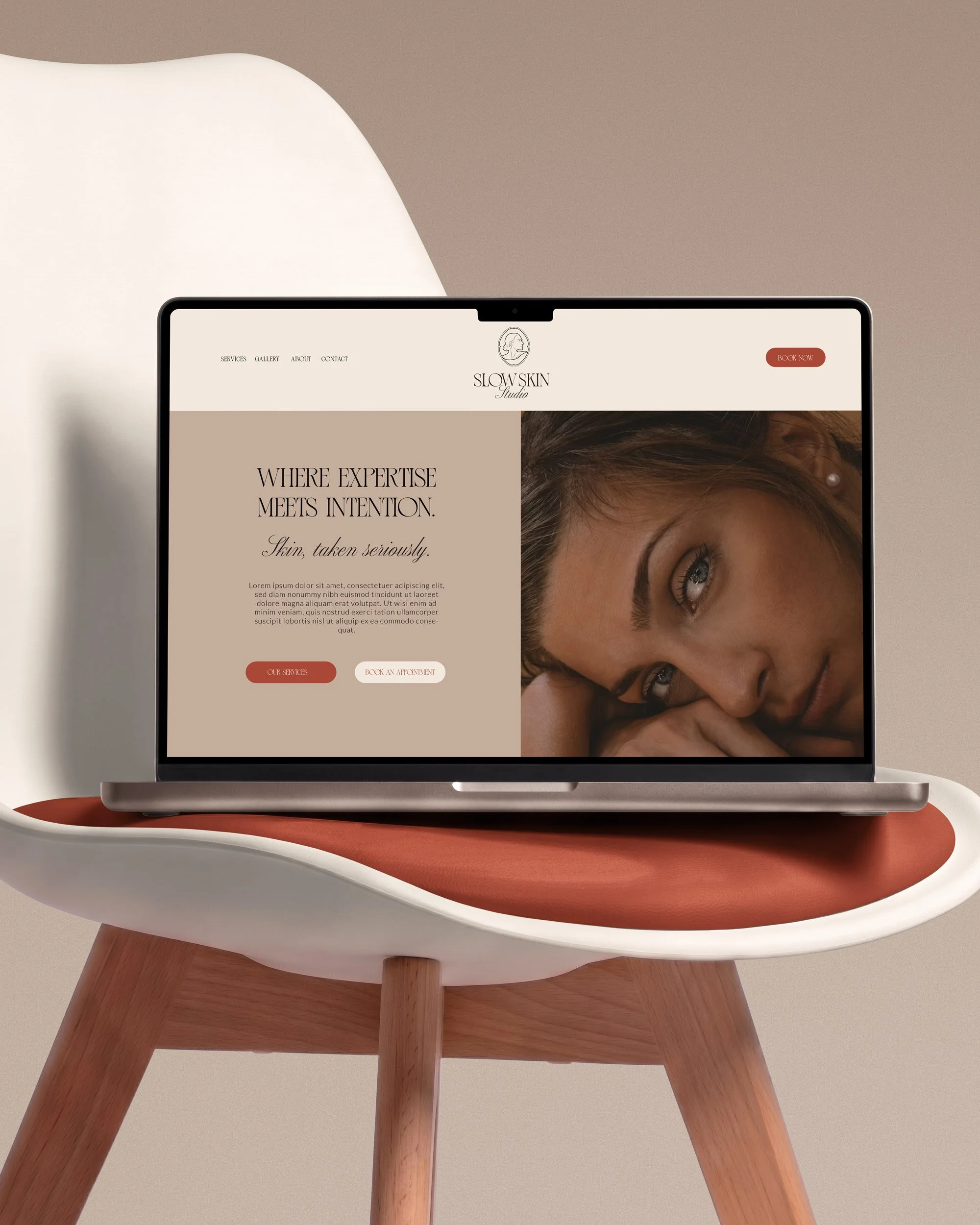 web design for skin studio