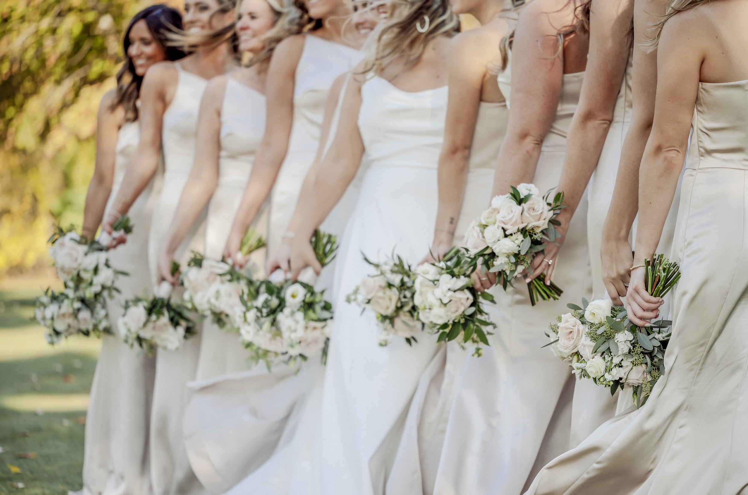 Wedding dresses in Champagne color
