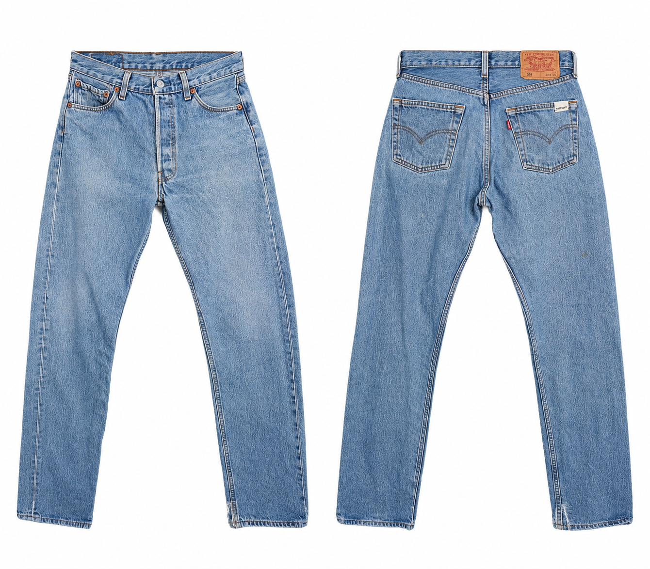 90s Vintage Levi's 501 Jeans - Light Blue w30/L34 made in EU (slight deffect)