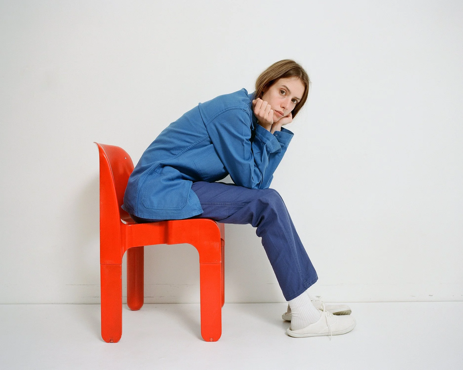 Vintage French Blue Workwear Jacket