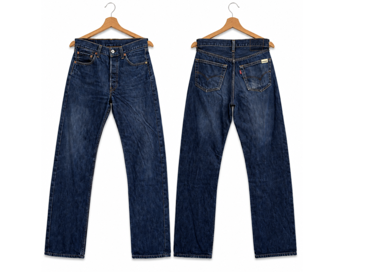 90s Vintage Levi's 501 Jeans - Indigo Blue w32/L34 made in the EU