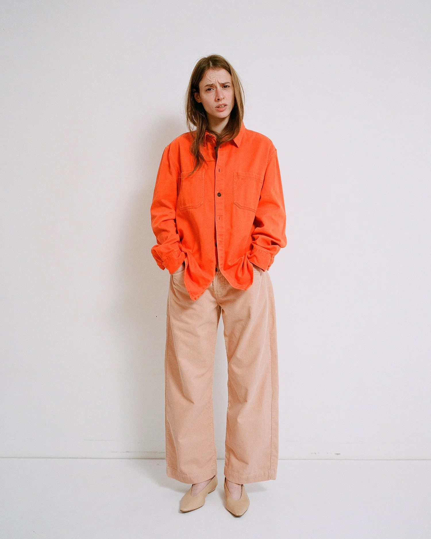 Vintage Workwear Shirt - Orange